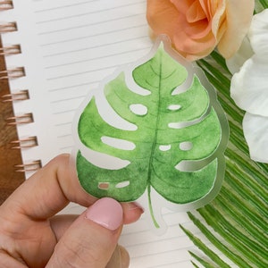 Vinyl Sticker, Waterproof Sticker, Laptop Sticker, Plant Sticker, Car Stickers, Monstera Sticker, Leaf Sticker, Die Cut Decal, Nature Decal