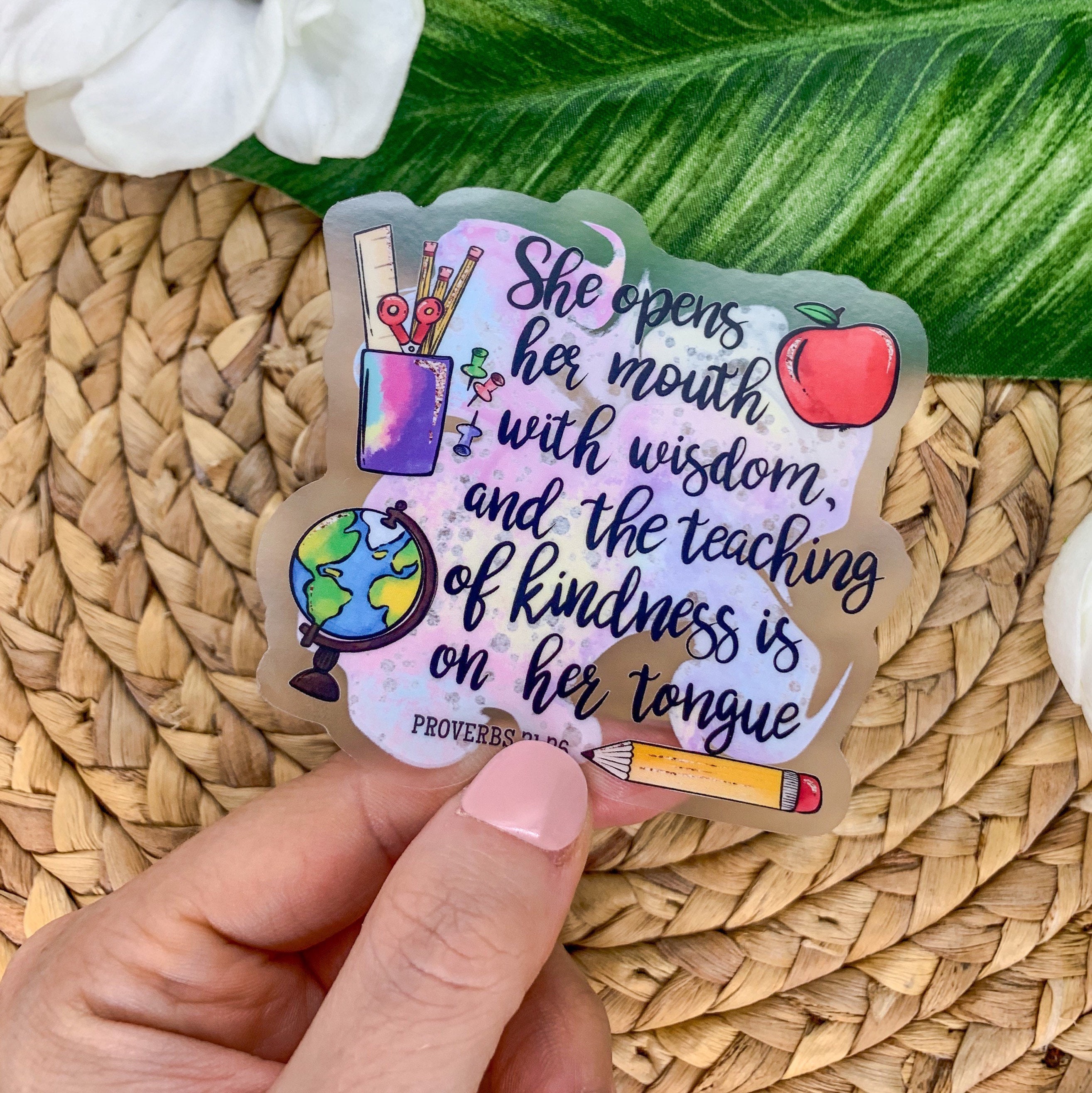 Teacher Stickers, Christian Teacher Gift, Teacher Appreciation Gifts