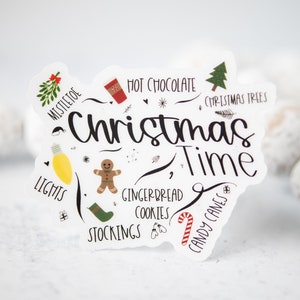 Vinyl kerststickers, sticker kerstverlichting, kerstautoversiering, doorzichtige vinylstickers, kerstjournaal, laptopsticker, vakantie