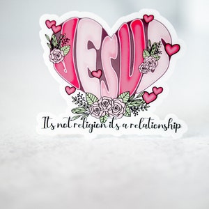 Jesus Sticker, Inspirational Saying, Christian Sticker, Laptop Decal, Phone Sticker, Water Bottle Sticker, Scrapbook Sticker, Car Decal