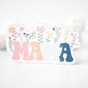 Adesivo "Mamãe", Presente para o Dia das Mães, Adesivo para Garrafa de Água, Adesivo de Vinil, Adesivo para Carro, Adesivo sobre Maternidade, Adesivo para Agenda, Adesivo à Prova d'Água Magnet