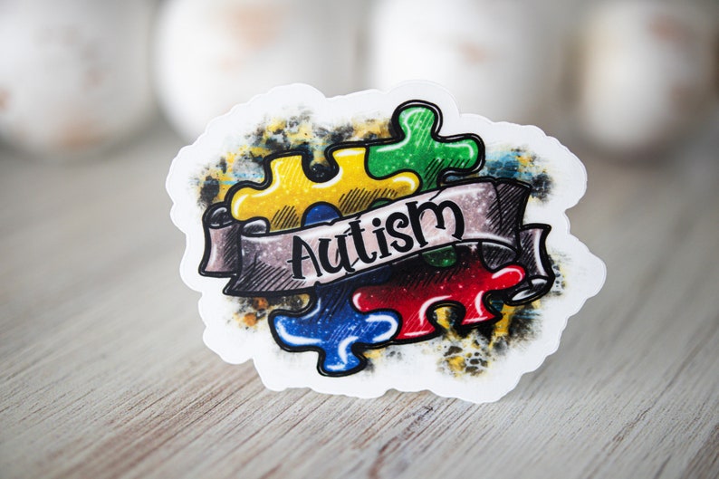 Autism Sticker For Water Bottle, Autism Awareness Sticker, Car Decal, Laptop Stickers, Autism Bumper Decal, Autism Mom Sticker, Vinyl Decal image 3