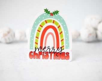 Merry Christmas Sticker, Decoration Sticker, Xmas Decal, Christmas Wrapping, Advent Gift, Holiday Sticker,Secret Santa Gift,Stocking Stuffer