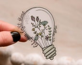 Let Your Light Shine Sticker, Matthew 5 16 Label, Light Bulb Decal, Die Cut Label, Laptop Decal, Christian Stickers, Waterproof Stickers