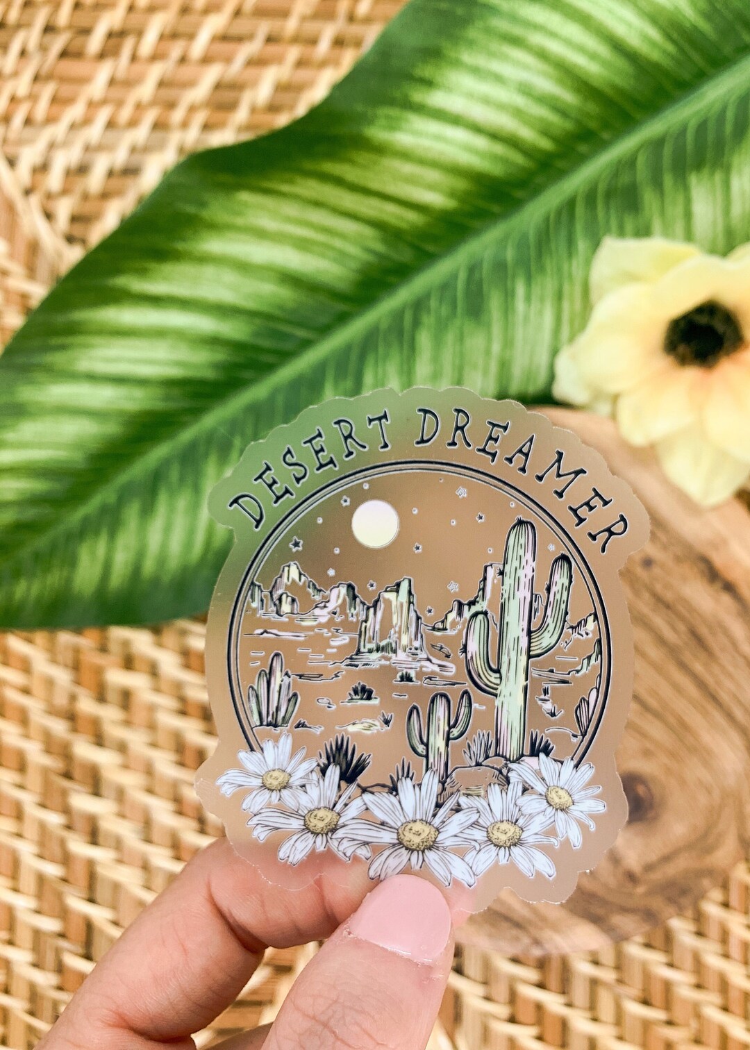 Desert Dreamer Sticker, Western Stickers, Clear Label, Western Car