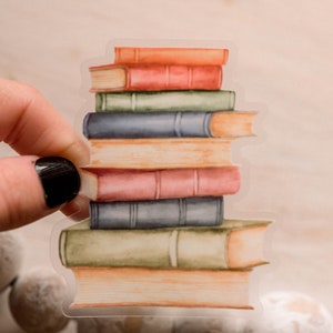 May include: A stack of vintage-style books with worn leather covers in shades of red, green, blue, and brown. The books are stacked on top of each other, creating a visually appealing and nostalgic image.