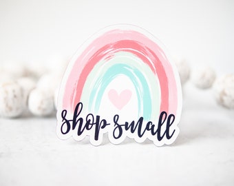 Shop Small Rainbow Magnet, Small Business Car Magnet, Car Accessories, Small Biz Magnet, Fridge Magnet, Refrigerator Magnet