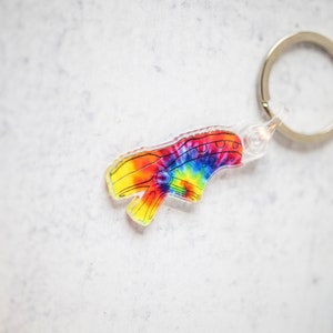 Rainbow Croc Keychain, Croc Keychain, Inspirational Keychain, Keychain, Gift For Her, Friend Gift, Funny Keychain
