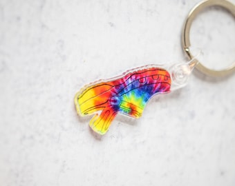 Rainbow Croc Keychain, Croc Keychain, Inspirational Keychain, Keychain, Gift For Her, Friend Gift, Funny Keychain