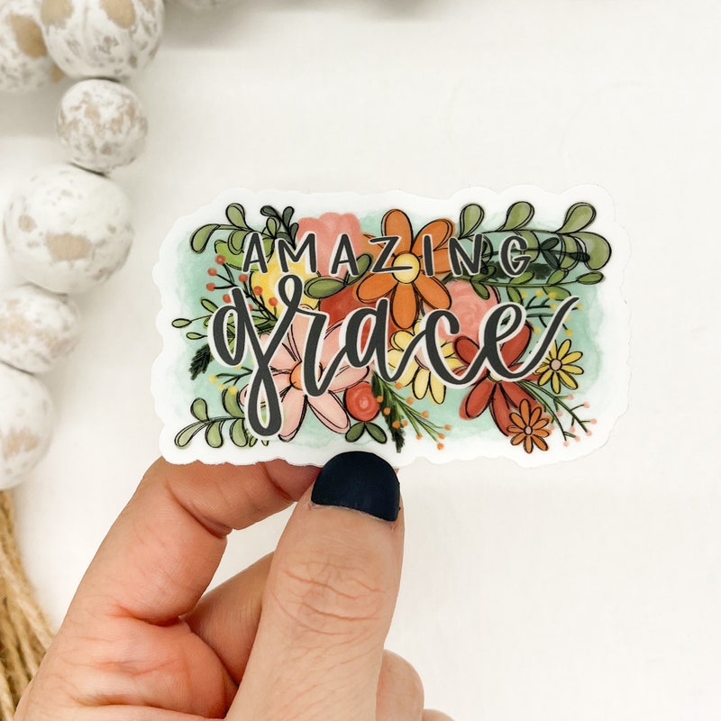 Amazing Grace Decal - Etsy
