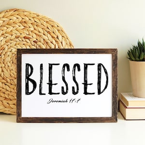Blessed Jeremiah 17:7 Print, Bible Verse Print, Religious Print, Christian Print, Scripture Print, Religious Wall Art, Jesus Home Decoration