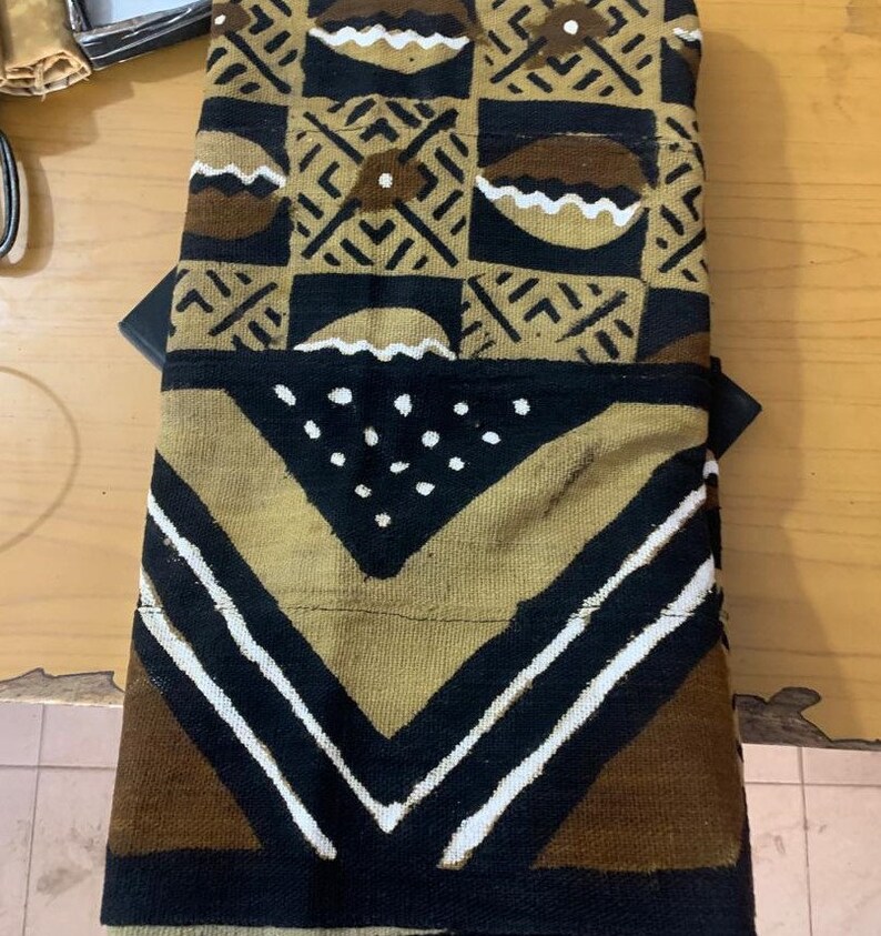 Authentic African Mudcloth Genuine Bogolan fabric Mali | Etsy