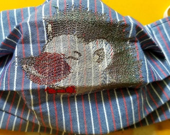 cool kids mask, Hedgehog Kid Mask, Animal themed mask ,free filter mask, kids comfort mask, preppy kids mask, striped mask kids