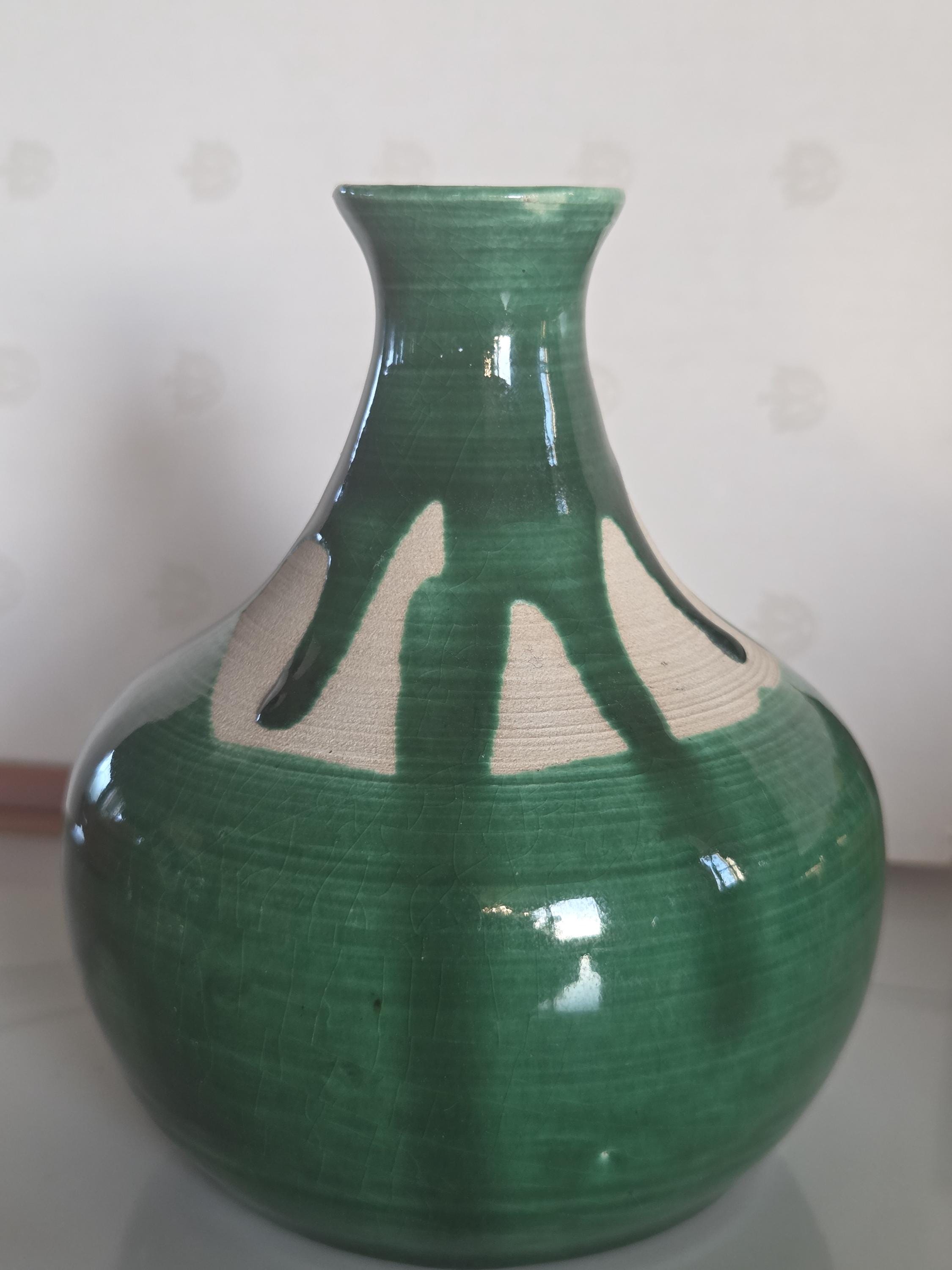 Triangle Studio Pottery Vase Vintage - Etsy