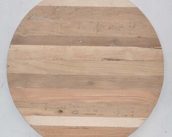 Round Reclaimed Wooden Table Top