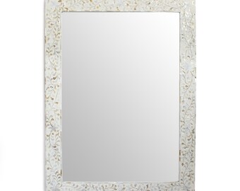 mother of pearl rectangular mirror frame , can be customized