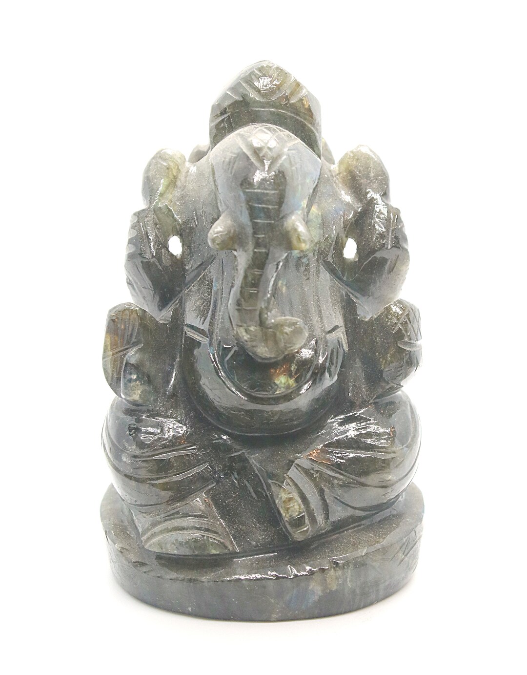 Lord Ganesha Handmade Statue Labradorite Gemstone Figure Gift - Etsy