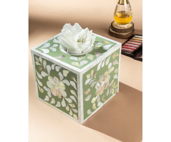 Christmas Mother of Pearl Decorative Tissue Box Cover -  Denmark