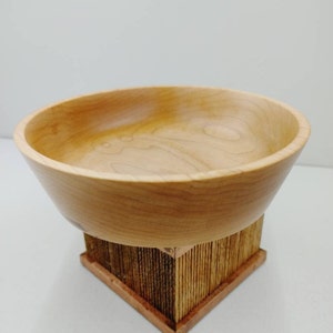 Handmade Maple Wood Bowl | Natural Wooden Bowl | Rustic Home Decor | Turned Decorative Bowl | Heirloom Wood Gift