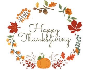 Thanksgiving Notecards PRINTABLE Happy Thanksgiving INSTANT DOWNLOAD ...