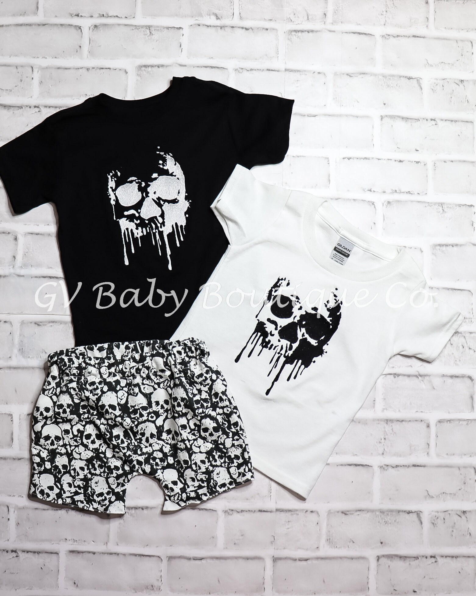 2着セット　新品　正規品　Baby Skull BIG T　黒　白　Tシャツ 2着セット 新品 正規品 Baby Skull BIG T 黒 白 Tシャツ（楽天
