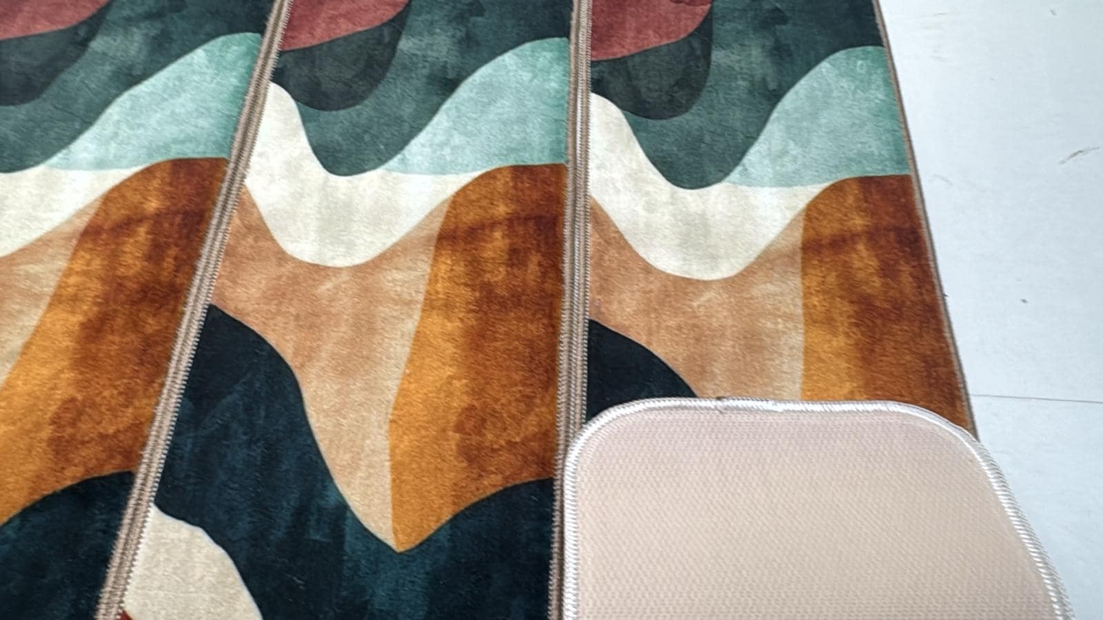 Running Pattern Rig Stair Treads Rugs Running Water Pattern Modern Abstract Nonslip Step ...