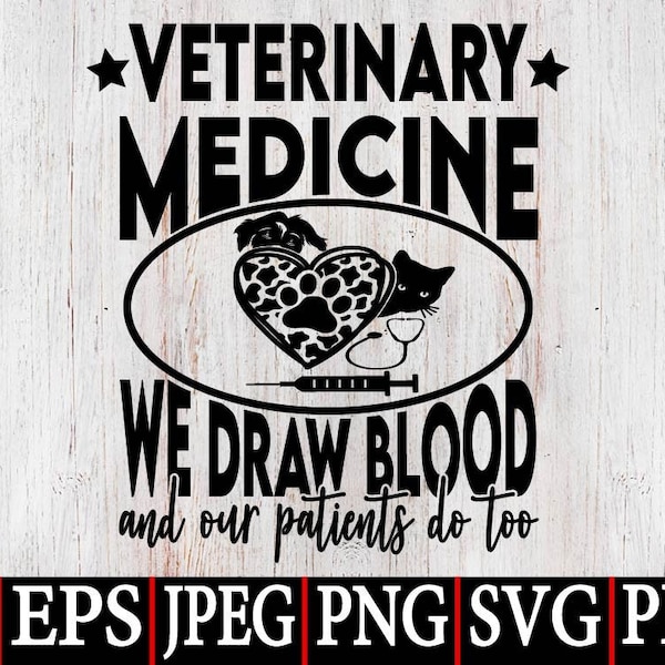 Funny Veterinary Medicine SVG,Animal Heartbeat SVG,Veterinarian SVG,Vet Svg,Paw Svg Png,Instant digital dowload for Cricut and Sublimation