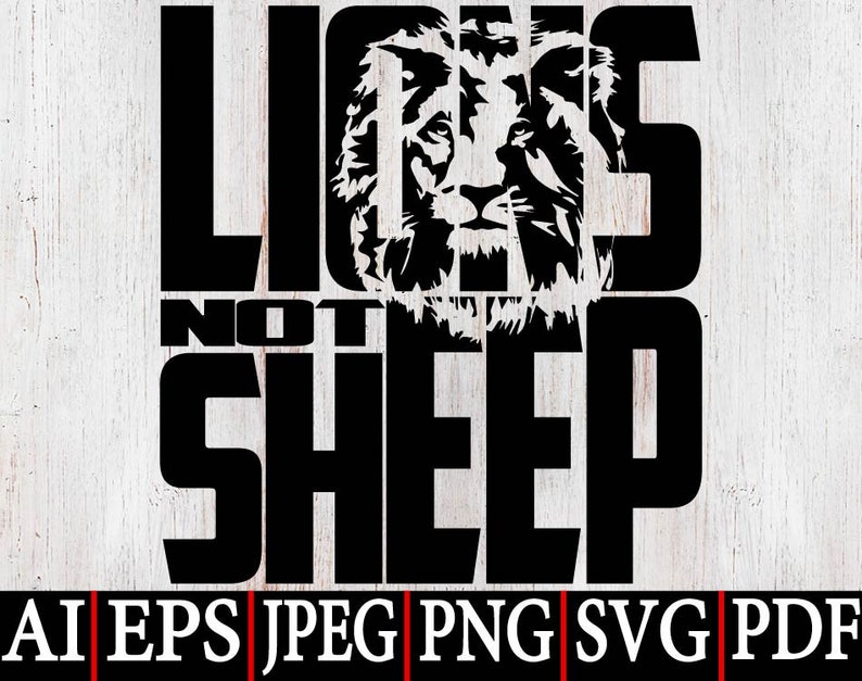 Lions Not Sheep SVG Lions Not Sheep PNG Lions Shirt Design Etsy