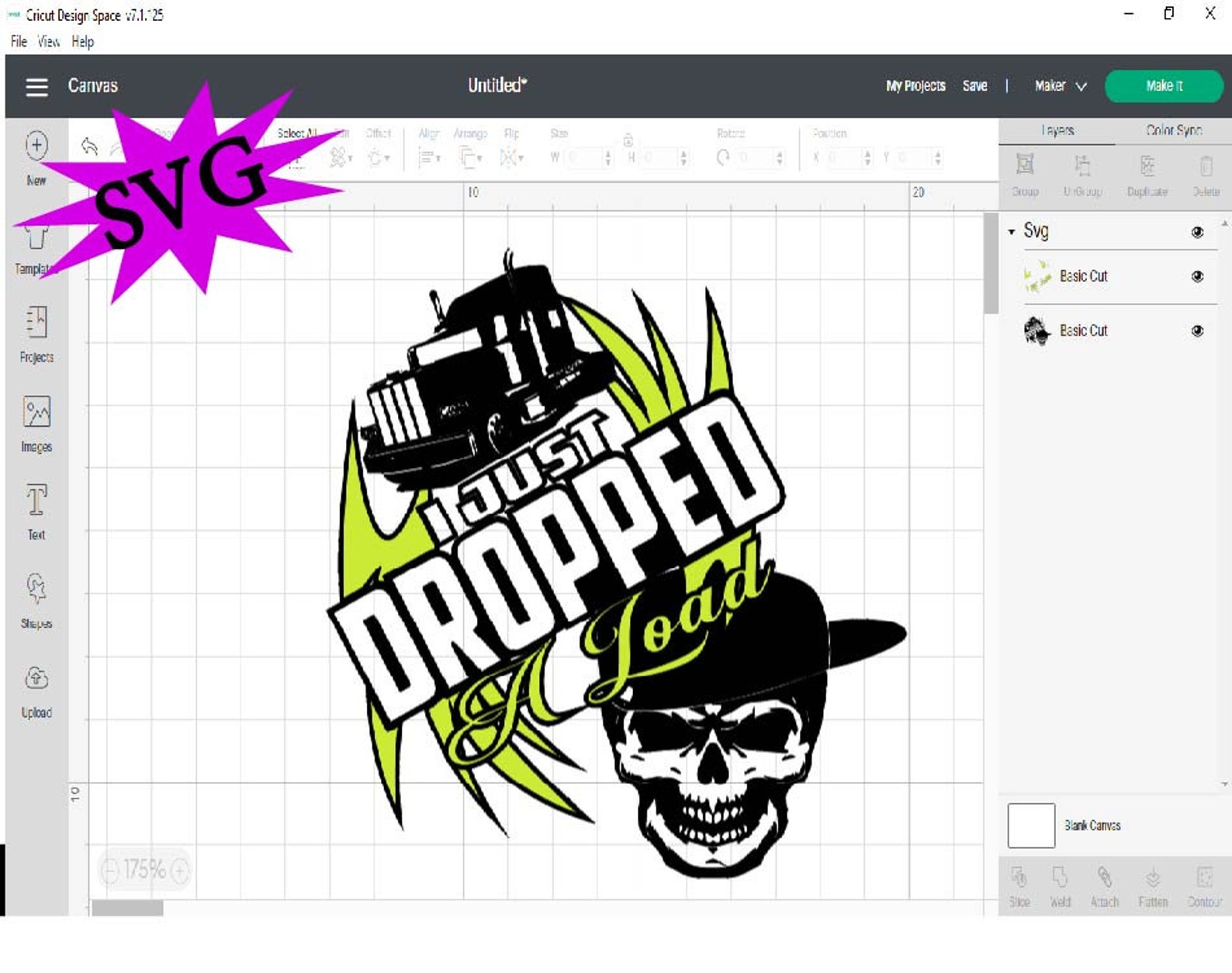 I Just Dropped A Load SVG SVG for Truck Loversbig Rig Semi - Etsy
