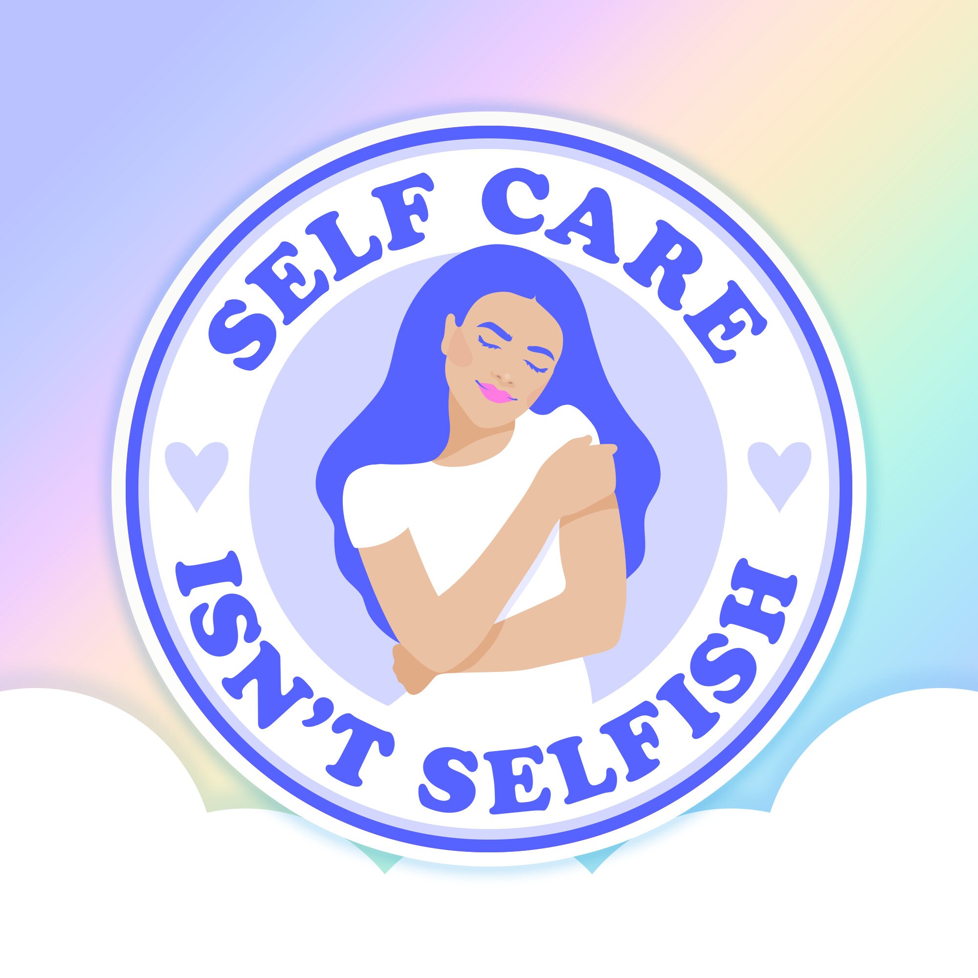Self Care Isn't Selfish Waterproof Vinyl Sticker Mental - Etsy