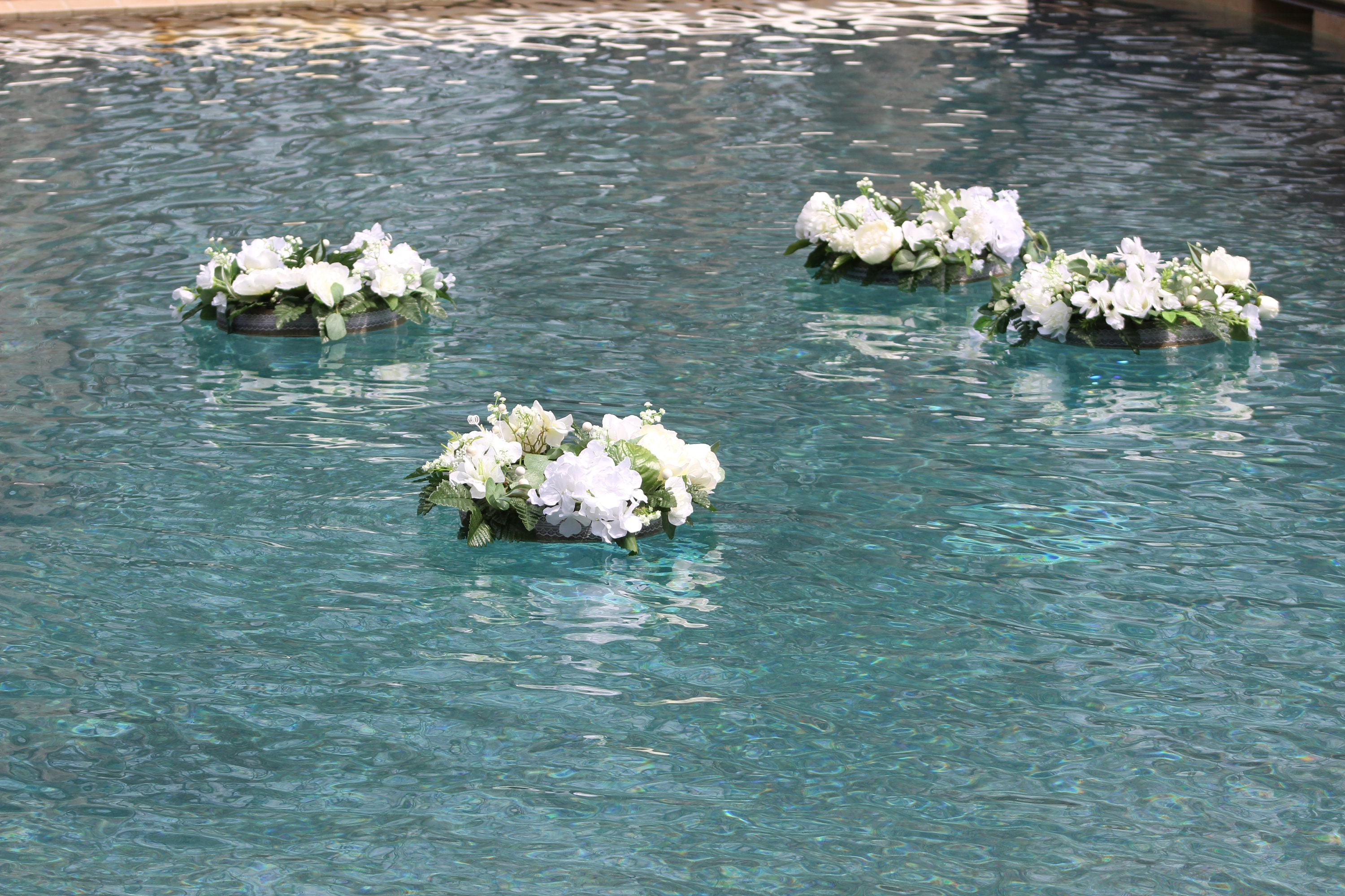 Floating Floral Pool Decor Etsy