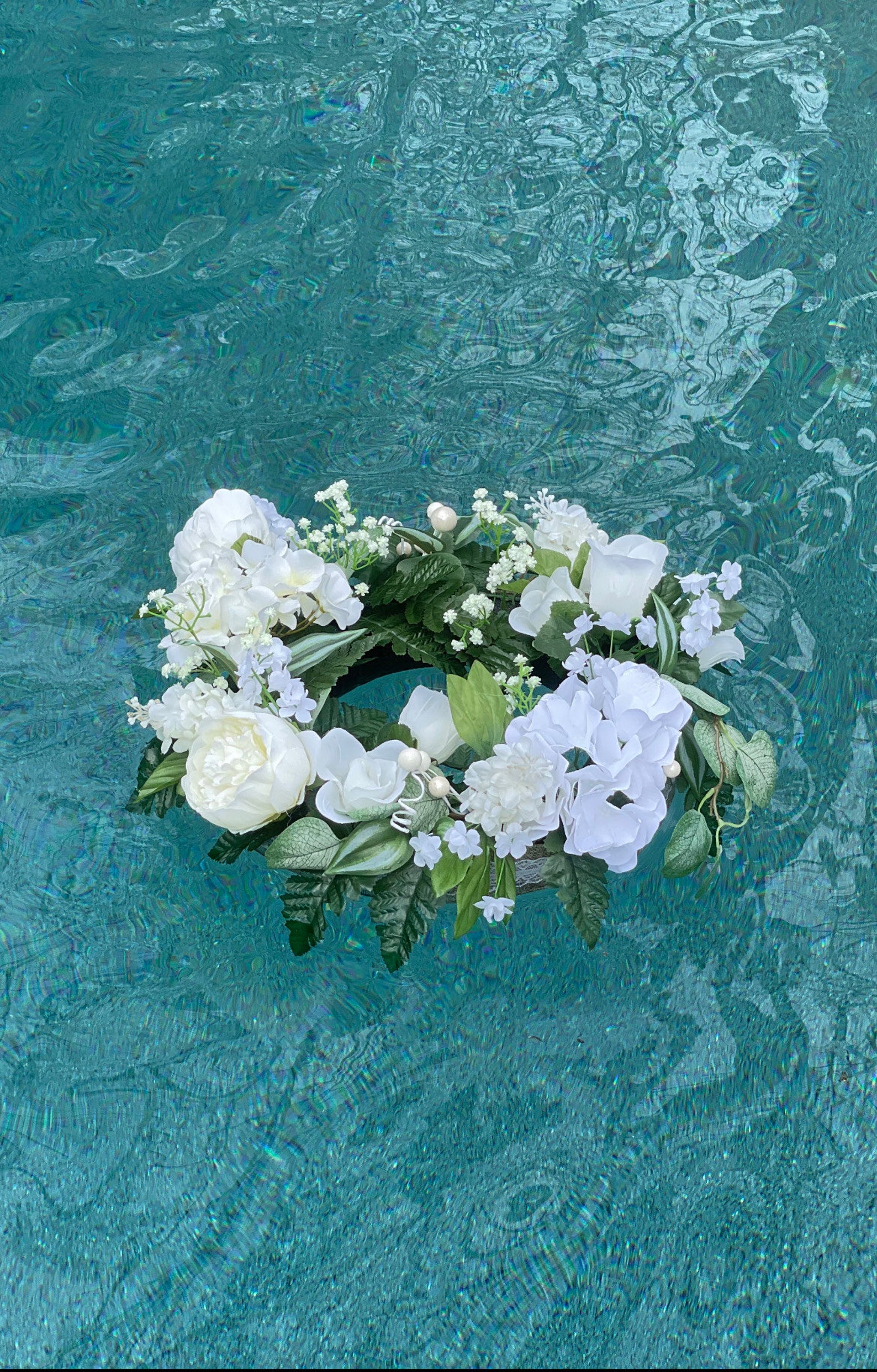 Floating Floral Pool Decor Etsy