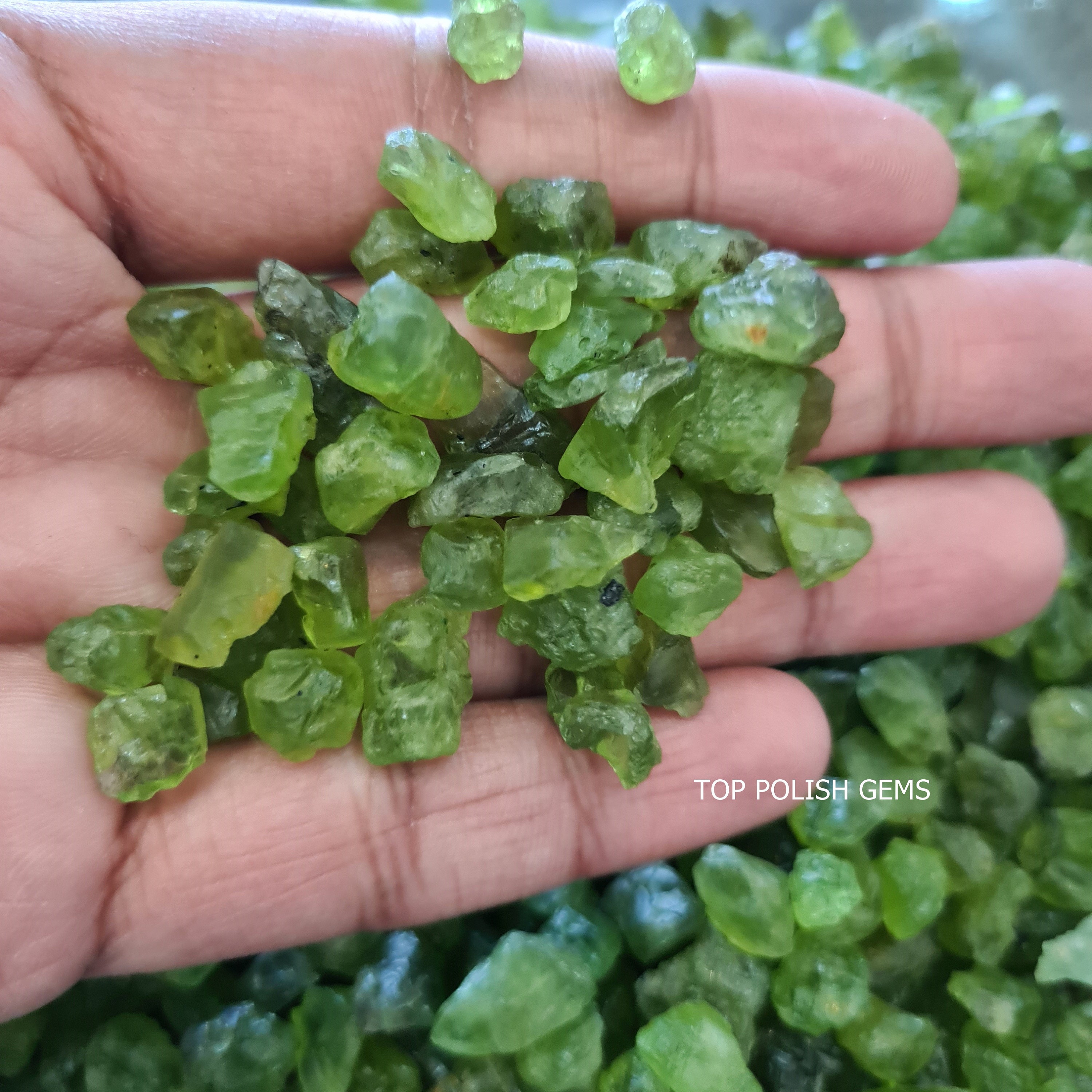 Natural Peridot Rough Stone Peridot Crystal Raw Pieces Green Etsy