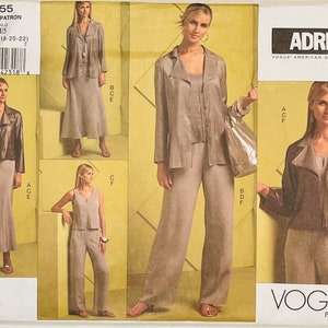 Vogue Sewing Pattern V1055 Jacket, Top, Skirt, Pants