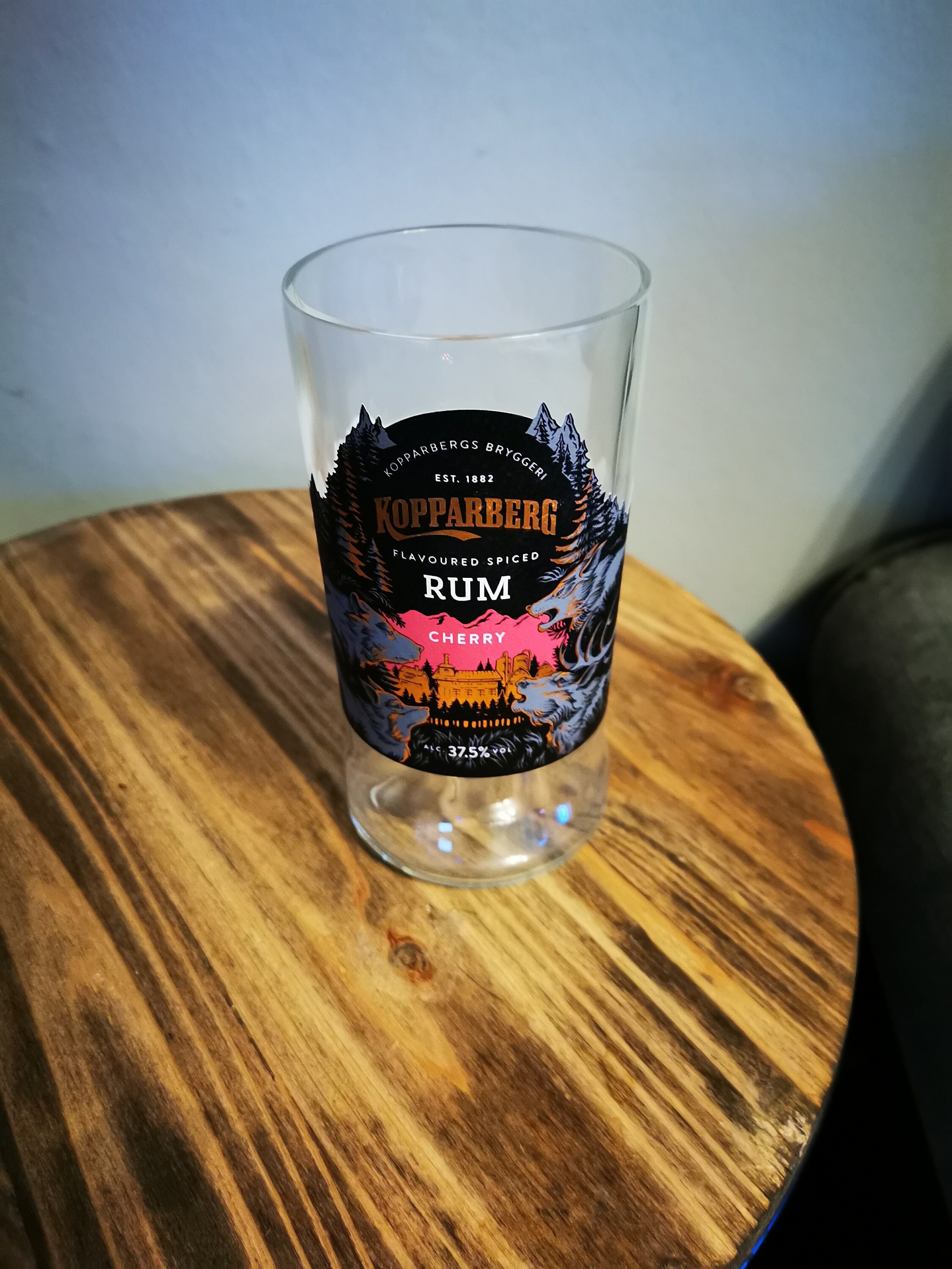 Upcycled large Kopparberg Rum glass/tumbler Etsy