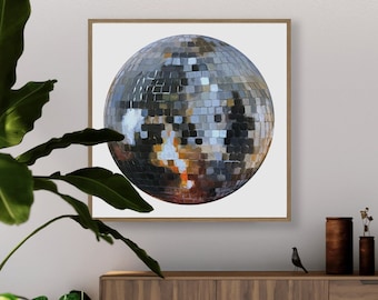 Disco Ball Painting Print: Studio 54 Retro Pop Art
