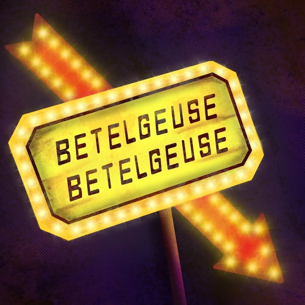 Beetlejuice Neon Sign