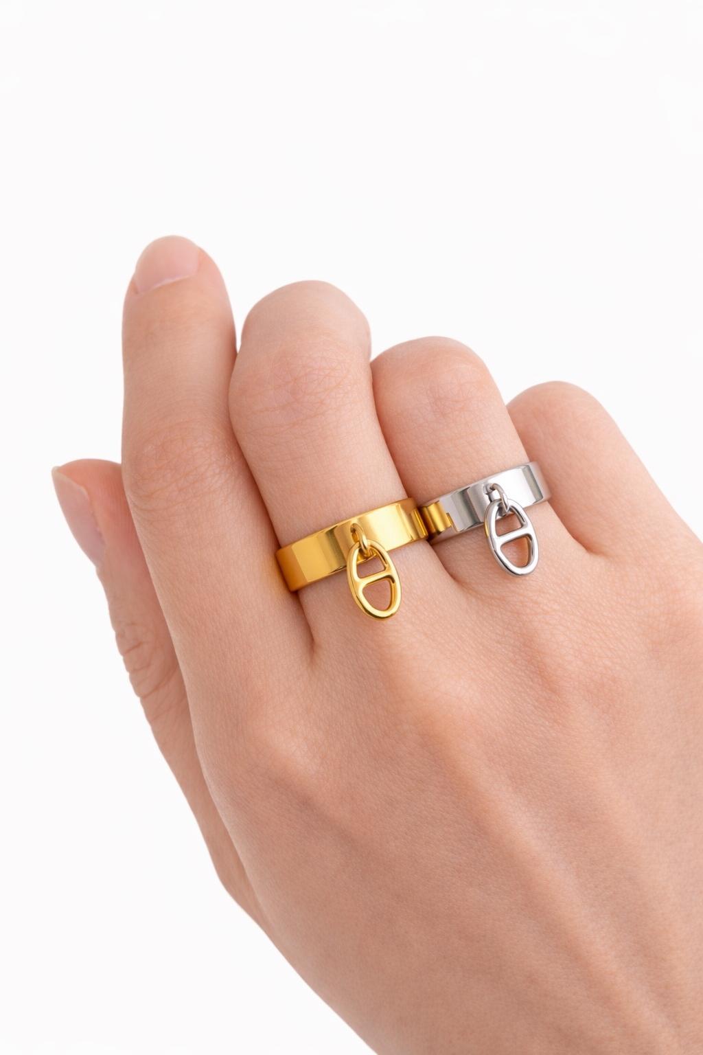 Bijou argent 925 bague émaillée Taille 53 ring
