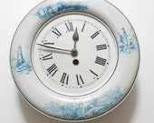Vintage wall clock,home decor,wind-up clock,