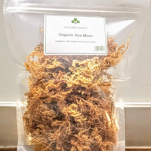 Dr. Sebi Grade Sea Moss orgánico y elaborado de forma silvestre por Nature Earth