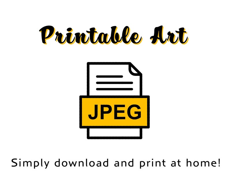 Punctuation Marks Printable Set of 3, DIGITAL DOWNLOAD FILE, Black and