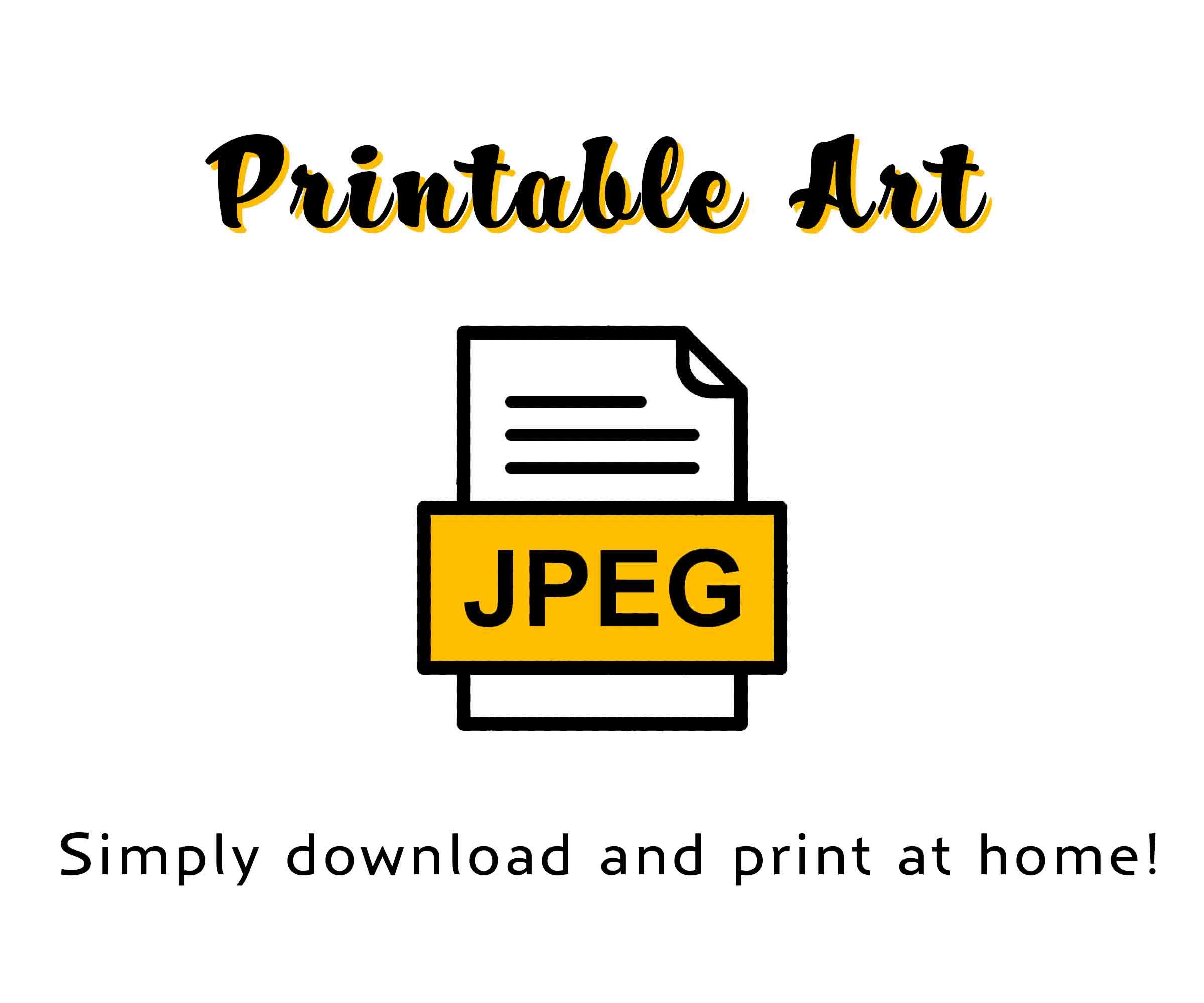 Punctuation Marks Printable Set of 3, DIGITAL DOWNLOAD FILE, Black and ...