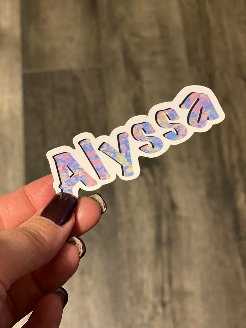 Custom name stickers for tumbler personalized stickers for Etsy