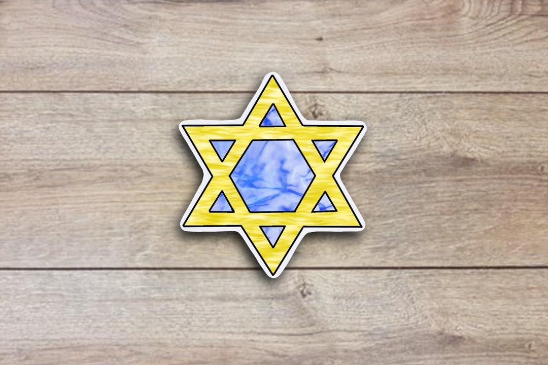 Star of David Sticker, Hanukkah Gift for Her, Jewish Sticker, Jewish ...
