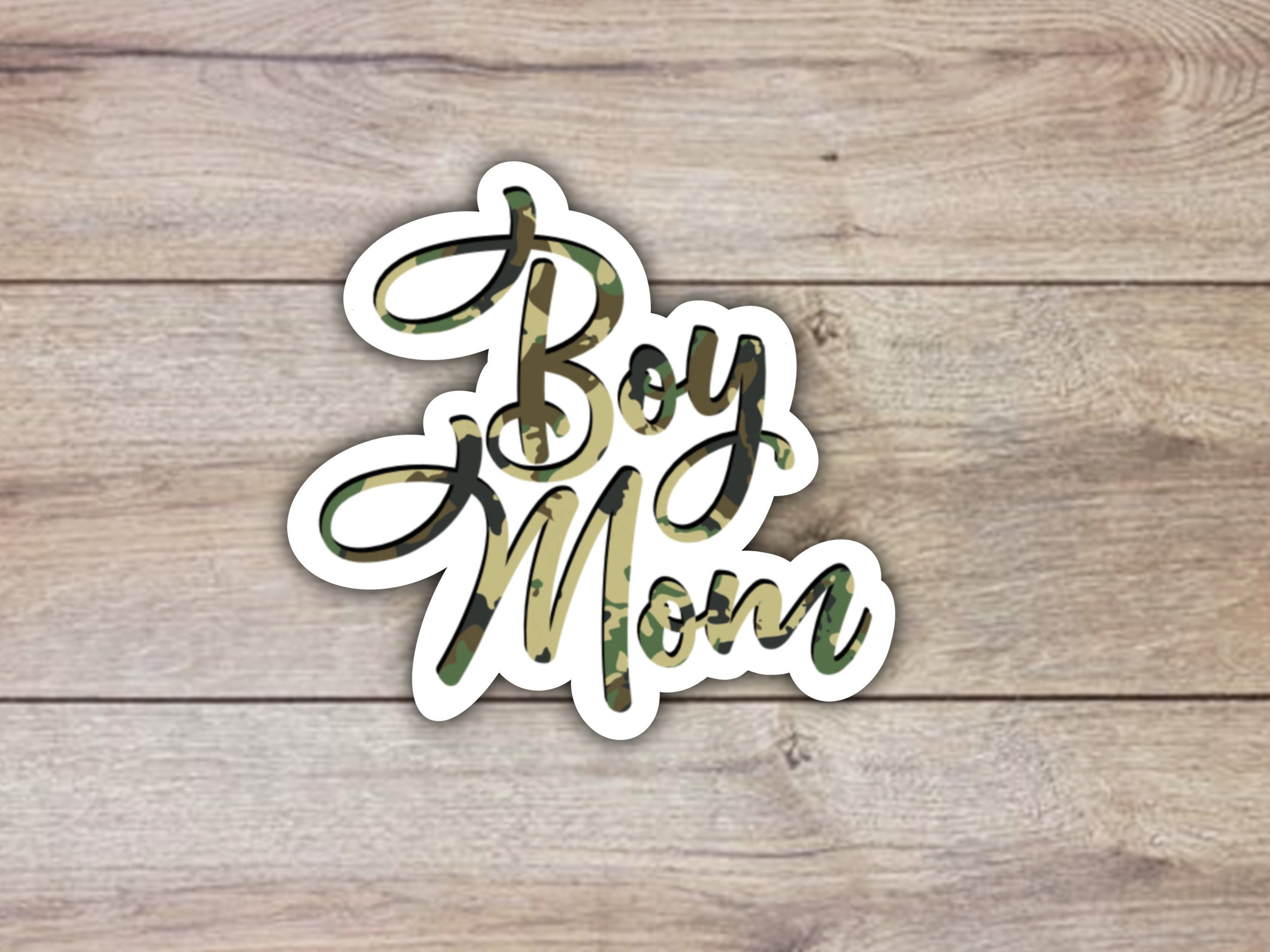 Boy mom sticker camouflage sticker mom stickers for water Etsy