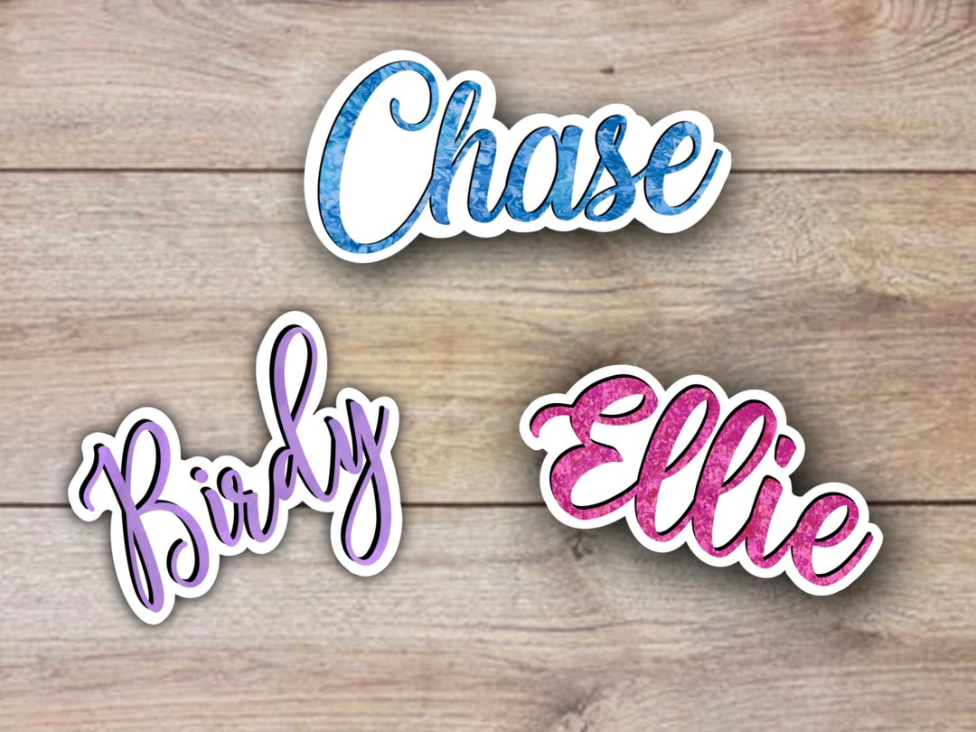Name Stickers for Water Bottle Personalized Stickers Planner Etsy UK
