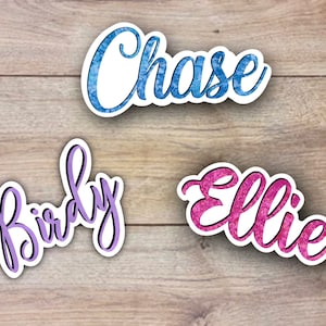 Name stickers for water bottle, personalized stickers, planner stickers, script name stickers, birthday gift for kids, waterproof stickers
