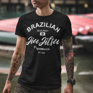 Brazilian Jiu Jitsu Rio de Janeiro Martial Arts BJJ training fitness gym men present gift birthday husband T-Shirt