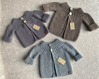 Hand Knitted Baby Cardigan