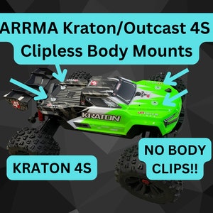 ARRMA Kraton/Outcast 4S Clipless Body Mounts